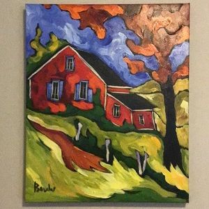 “La belle saison” 20 x 24” Original Oil Painting by Marie-Claude Boucher